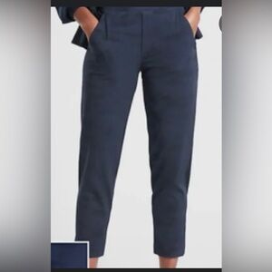 Athleta Brooklyn Ankle Pants in Navy Camo, size 10 Tall